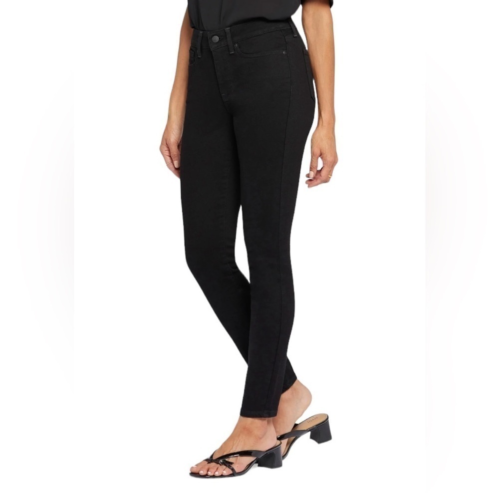 NEW NYDJ Ami Skinny Ankle Jeans Black | Petite 0P | Lift Tuck Stretch Denim - Picture 4 of 4
